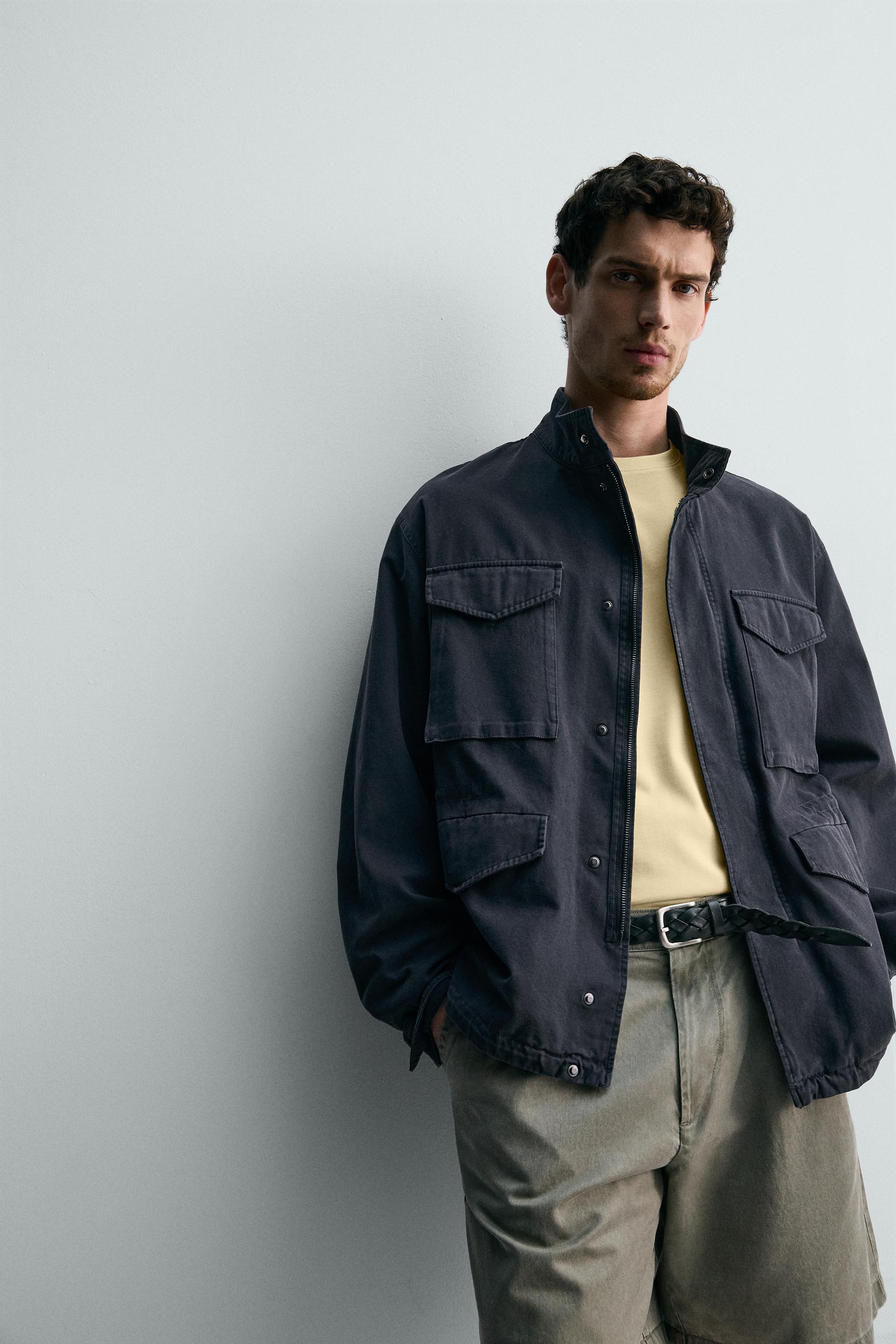 BLOUSON LAVÉ POCHES UTILITY